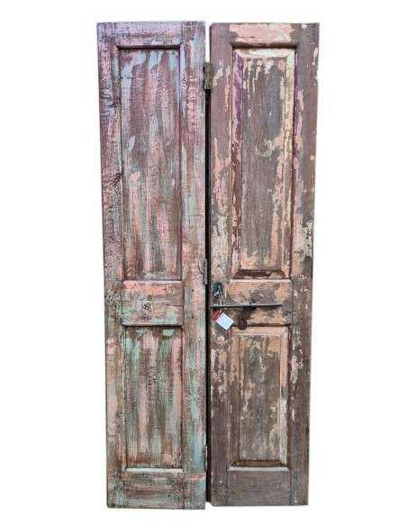 Ante Storiche in Teak Decapato - Eleganza Shabby Coloniale TP134