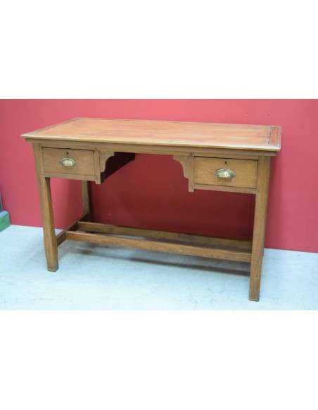 Scrivania in Legno Massello Indiano - epoca coloniale - 120x60cm TR046