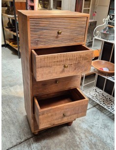 Cassettiera a colonna in legno di mango | Artigianato indiano 2