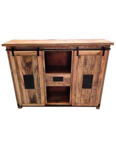 Credenza Jupiter 5 cassetti| Legno Massello Mango | Artigianale AGB0309