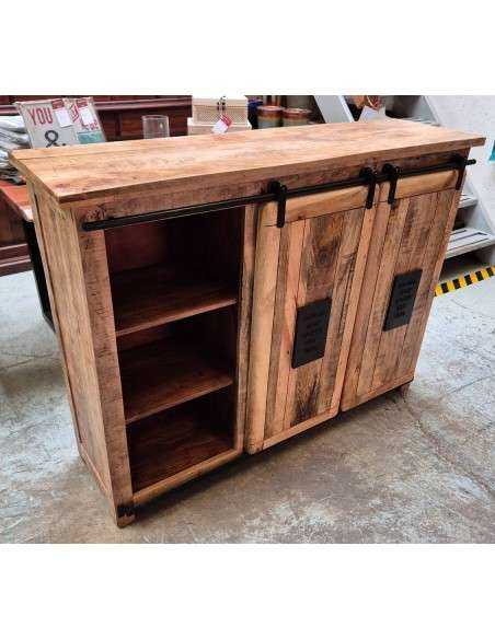 Credenza Jupiter 5 cassetti| Legno Massello Mango | Artigianale AGB0309
