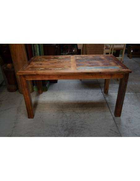 Tavolo recycled allungabile in legno massello - Produzione Artigianale dall'India 150/230cm AGB0688001188