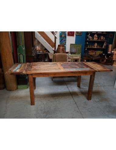 Tavolo recycled allungabile in legno massello - Produzione Artigianale dall'India 150/230cm AGB0688001188