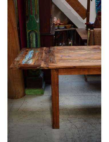 Tavolo recycled allungabile in legno massello - Produzione Artigianale dall'India 150/230cm AGB0688001188