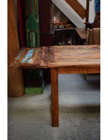 Tavolo recycled allungabile in legno massello - Produzione Artigianale dall'India 150/230cm AGB0688001188