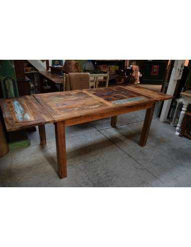 Tavolo recycled allungabile in legno massello - Produzione Artigianale dall'India 150/230cm AGB0688001188