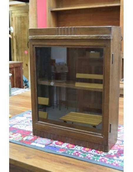 Vetrinetta etnica tipo farmacia legno di teak TS081