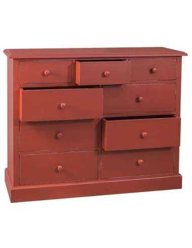 Cassettiera colorata a nove cassetti MS357