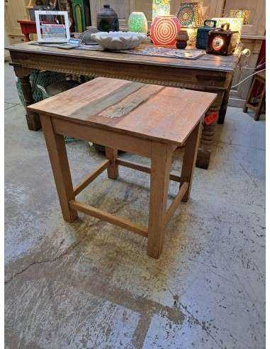 Tavolo recycled vintage con top colorato cx163