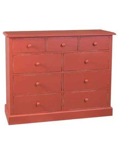 Cassettiera colorata a nove cassetti MS357