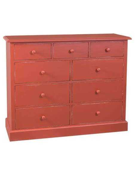 Cassettiera colorata a nove cassetti MS357