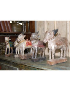 Mucche in legno SCUL0008 2