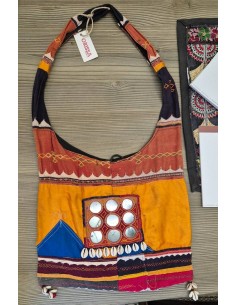 Borsa etnica indiana con specchietti CX103