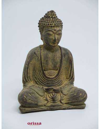 Statua Buddha tailandese gambe incrociate H 15cm