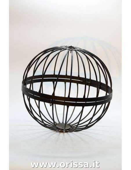 Portalumino in ferro forma sferica S5258