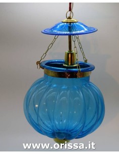 Lampadata a sospensione in vetro colore verde TCo47B