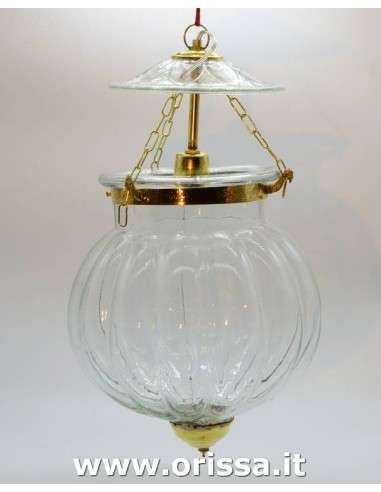 Lampadata a sospensione in vetro colore trasparente TCo47C