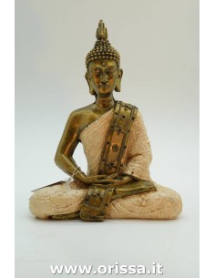 Statua Buddha tailandese con gambe incrociate in meditazione ALWED011 2