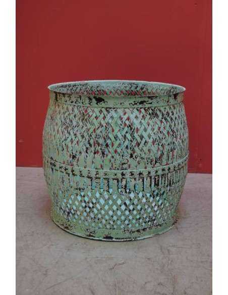 Cesta in ferro battuto vintage stile shabby diametro 42cm TL274S