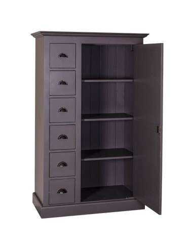 Armadio cassettiera in legno colorato 100cm MS041