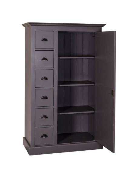 Armadio cassettiera in legno colorato 100cm MS041