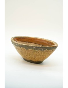 Vaso terracotta colore giallo H10cm - ALMB2729C