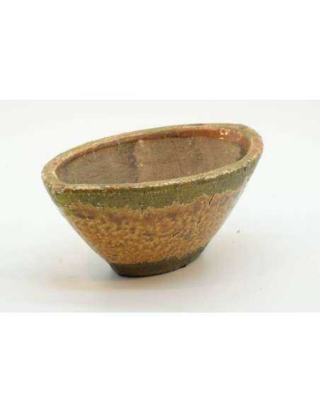 Vaso terracotta colore giallo H11cm - ALMB2729B
