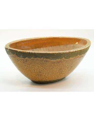 Vaso terracotta colore giallo H16cm - ALMB2729A