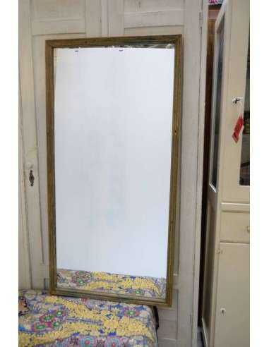 Cornici specchio in legno di teak finitura shabby, epoca coloniale 60x120cm TM029