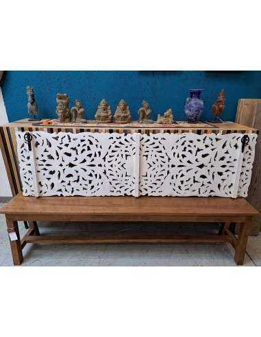 Pannello in Legno Massello Indiano - Shabby Chic | 180x52cm AGBA0022