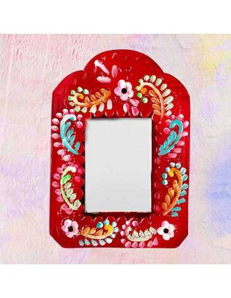 Specchio Folk Rettangolare Artigianale - Decorazione Unica