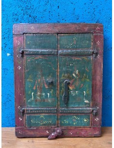 Finestrella specchio pensile colore verde TR171