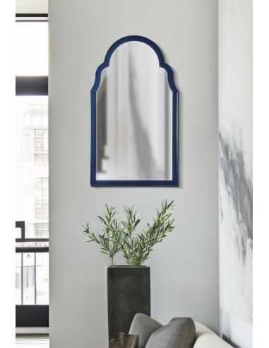 SPECCHIO DA MURO TANGERI BLU CM 47X1X80 (MISURA SPECCHIO CM 41X74) - 06614700B3