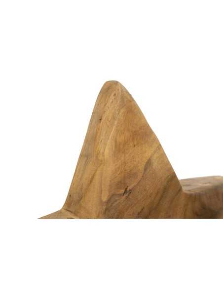 Scultura Stella In Teak Riciclato Cm 28x12x42 (pezzi Unici - Non Rip. In Serie) - 0119660000