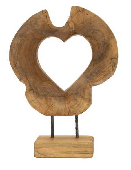 Scultura Hasi In Teak Riciclato Cm 28x10x38 (pezzi Unici - Non Rip. In Serie) - 0119700001
