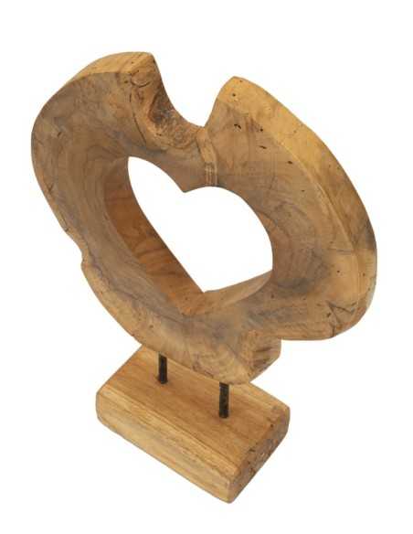 Scultura Hasi In Teak Riciclato Cm 28x10x38 (pezzi Unici - Non Rip. In Serie) - 0119700001