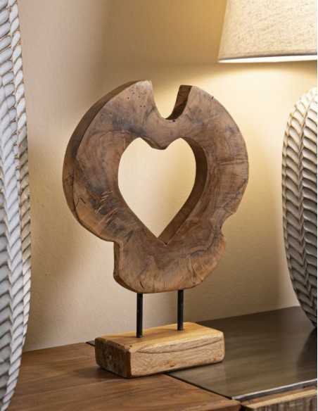 Scultura Hasi In Teak Riciclato Cm 28x10x38 (pezzi Unici - Non Rip. In Serie) - 0119700001
