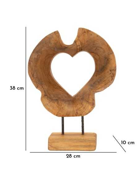 Scultura Hasi In Teak Riciclato Cm 28x10x38 (pezzi Unici - Non Rip. In Serie) - 0119700001