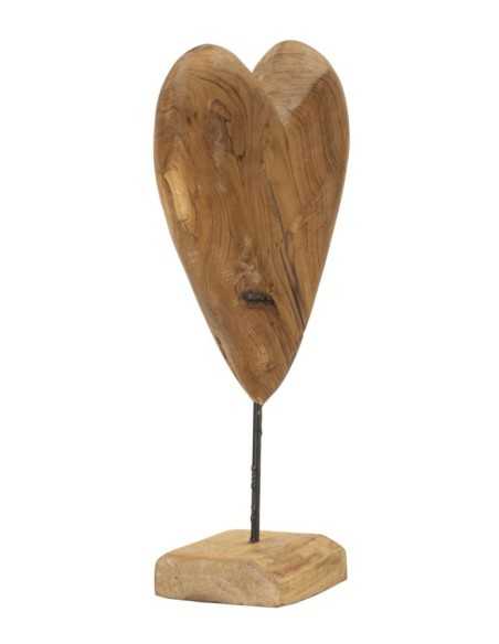 Scultura Dobu In Teak Riciclato Cm 25x12x45 (pezzi Unici - Non Rip. In Serie) - 0119720001