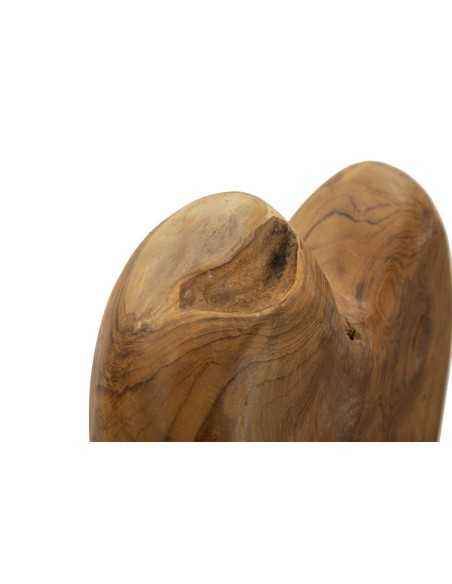 Scultura Dobu In Teak Riciclato Cm 25x12x45 (pezzi Unici - Non Rip. In Serie) - 0119720001