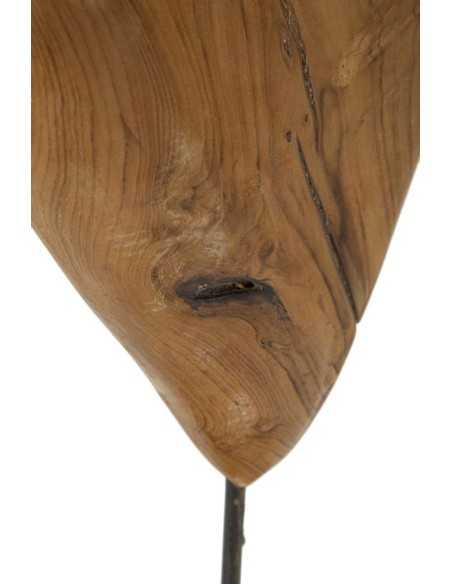 Scultura Dobu In Teak Riciclato Cm 25x12x45 (pezzi Unici - Non Rip. In Serie) - 0119720001