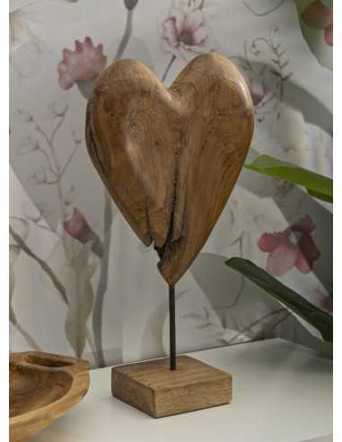Scultura Dobu In Teak Riciclato Cm 25x12x45 (pezzi Unici - Non Rip. In Serie) - 0119720001