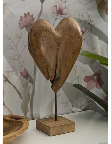 Scultura Dobu In Teak Riciclato Cm 25x12x45 (pezzi Unici - Non Rip. In Serie) - 0119720001
