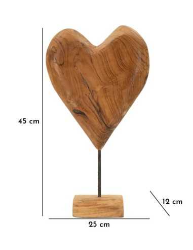 Scultura Dobu In Teak Riciclato Cm 25x12x45 (pezzi Unici - Non Rip. In Serie) - 0119720001