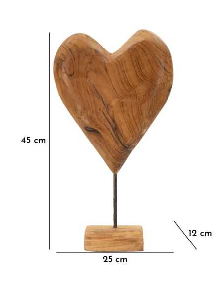 Scultura Dobu In Teak Riciclato Cm 25x12x45 (pezzi Unici - Non Rip. In Serie) - 0119720001