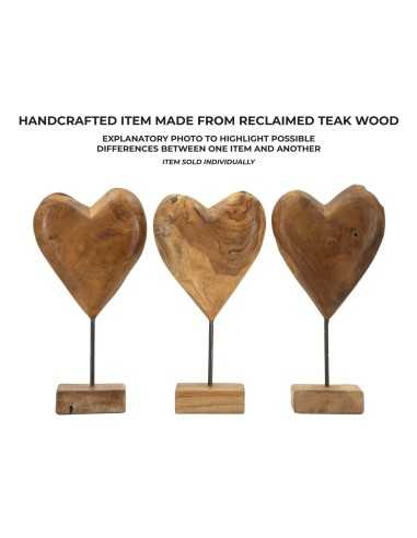 Scultura Dobu In Teak Riciclato Cm 20x12x37 (pezzi Unici - Non Rip. In Serie) - 0119720003