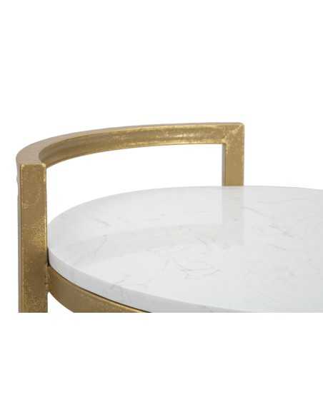 Tavolinetto Round Marble Cm 40x43x50 - 1424010000