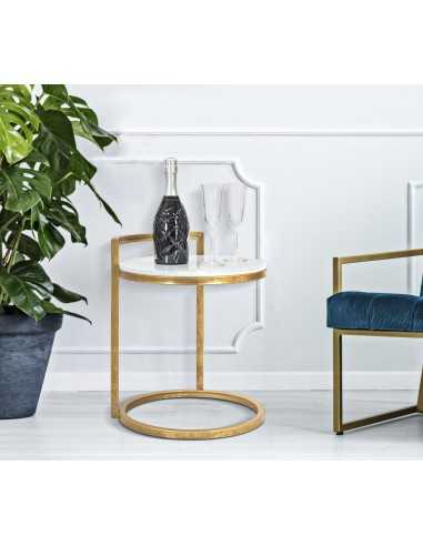 Tavolinetto Round Marble Cm 40x43x50 - 1424010000