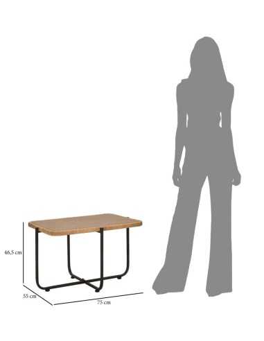 Tavolo Da Caffe' Cebu Cm 75x55x46,5 - 1425930000