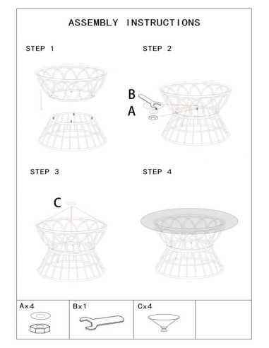Tavolo Da Caffe' Panama Circle Cm ø 75x44,5 - 1426760000